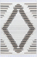 Cinder Arc Stone Grey Diamond Rug