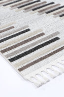 Cinder Arc Stone Grey Diamond Rug