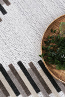 Cinder Arc Stone Grey Diamond Rug