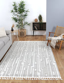 Clover Arc Beige Taupe Geometric Rug