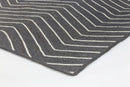 Ivory Bay Grey Chevron Rug