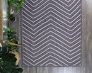Ivory Bay Grey Chevron Rug
