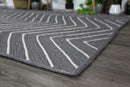 Ivory Bay Grey Chevron Rug