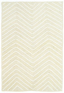 Hazel Bay Beige Chevron Rug