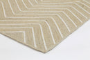 Hazel Bay Beige Chevron Rug