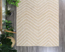 Hazel Bay Beige Chevron Rug