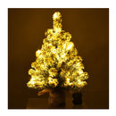 67Cm Pre Lit Snow Flocked Tabletop Christmas Tree With And Flash Modes