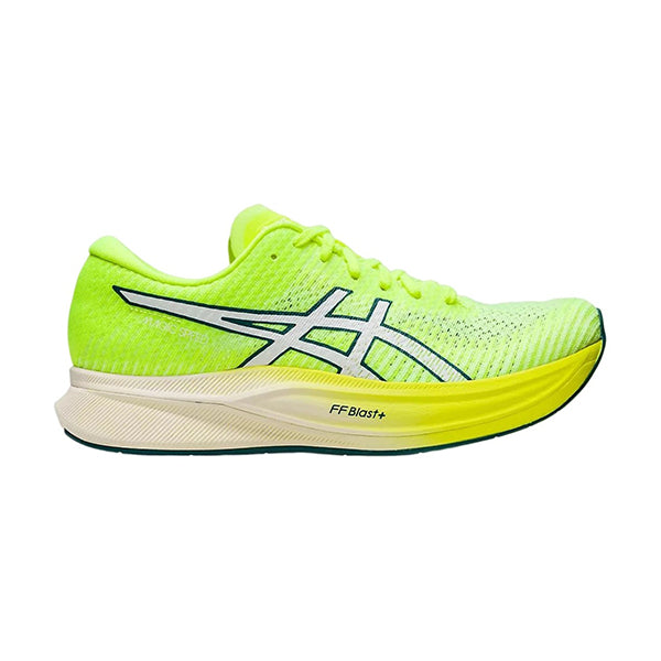 Asics Womens Magic Speed 2 Running Shoes Safety Yellow White Size 9 Us