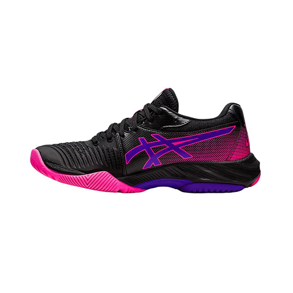 Asics Womens Netburner Ballistic Ff 3 Running Shoes Black Pink Glo