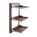 A Series Rotating Carousel 3 Tier Adjustable Height Cabinet