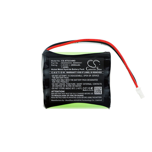 Cameron Sino Cs Ats334Md 2000Mah Black Replacement Battery For Atys