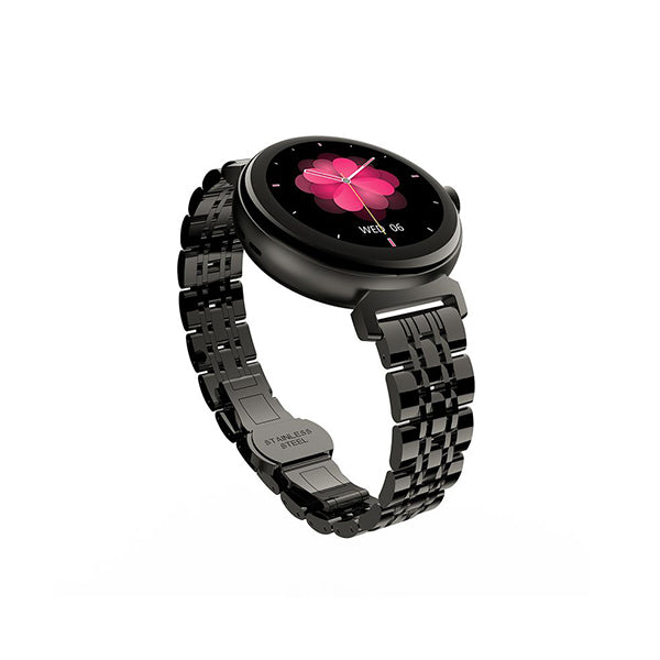 Hifuture Aura Womens Sleek Smart Watch Black