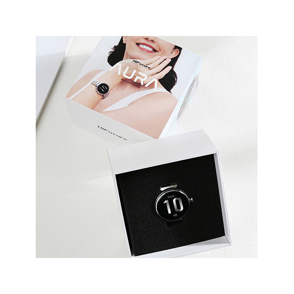 Hifuture Aura Womens Sleek Smart Watch Black