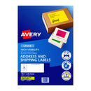 Avery Laser Label Yellow L7163F Y14Up Pack Of 25