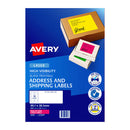 Avery Laser Label Pink L7163Fp 14Up Pack Of 25