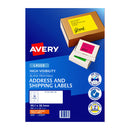 Avery Laser Label Hi Vis Shipping Orange L7163Fo Pack Of 25