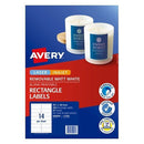 Avery Labels L7163 Lip Removable Multipurpose 14Up Pack Of 350