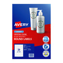 Avery Laser Label Multipurpose Round Clear 40Mm Pack Of 240