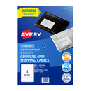 Avery Laser Label Weatherproof L7070 8Up Pack Of 10