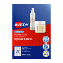 Avery Laser Label Square Clear L7126 45Mm X 45Mm 20Up Pack Of 20