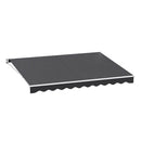 Retractable Folding Arm Awning Outdoor Awning 450Cmx250Cm Canopy Grey
