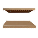 Retractable Folding Arm Awning Motorised Sunshade 4Mx2.5M Beige