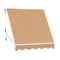 Retractable Fixed Pivot Arm Window Awning Outdoor Blinds 210Cmx210Cm Beige
