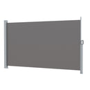 Side Awning Sun Shade Outdoor Blinds Retractable Screen 180Cmx300Cm Grey
