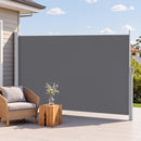 1.8X3.5M Side Awning Retractable Privacy Screen Outdoor Sun Shade Grey