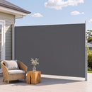 2X3.5M Side Awning Retractable Privacy Screen Outdoor Sun Shade Grey