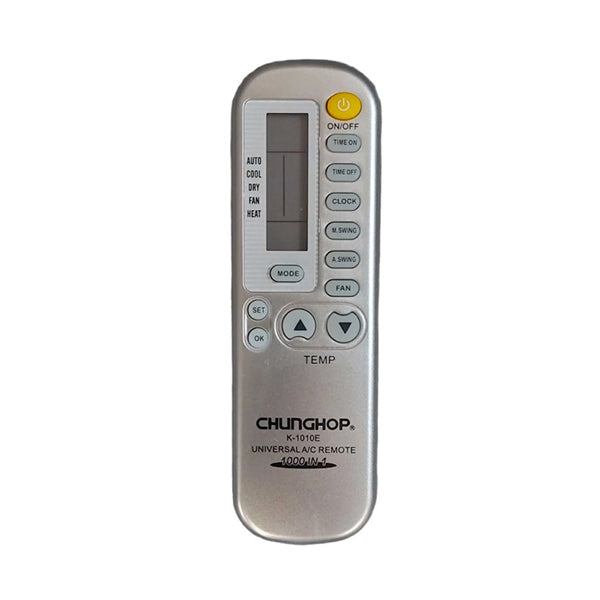Air Conditioner Ac Remote Control Silver Acsom Actron Air Adc Aidelong