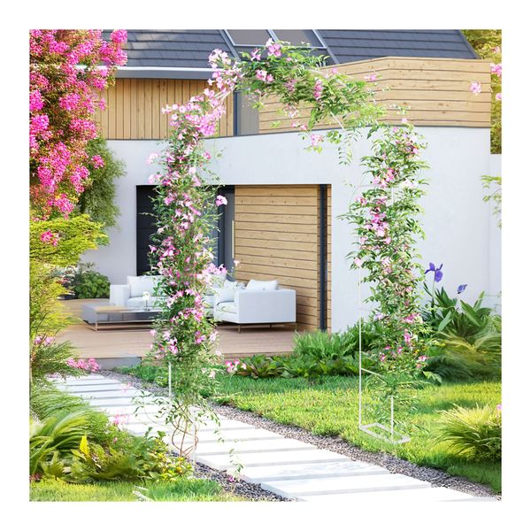 Garden Arch Climbing Plants Flower Arbour Trellis Archway
