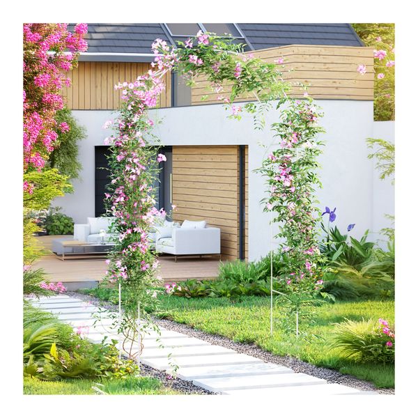 Garden Arch Trellis Arbour Roses Plants Climbing Stand