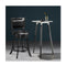 Accent Wooden Swivel Bar Height Stool For Dining Room Black 61 Cm