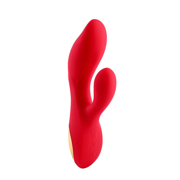 Adam And Eve Big And Curvy G Red Usb Rechargeable Rabbit Vibrator