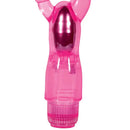 Adam And Eve Dual Pleasure Vibe Pink 12 Cm Vibrator With Anal Probe
