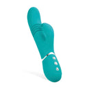 Adam And Eve Eves Rechargeable 9 Inch Thrusting Rabbit Vibrator Green