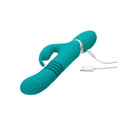 Adam And Eve Eves Rechargeable 9 Inch Thrusting Rabbit Vibrator Green