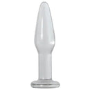 Adam And Eve Glass Anal Training Trio Clear Glass Butt Plugs Set