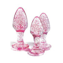 Adam And Eve Glitter Gem 3 Piece Butt Plugs Set Of 3 Sizes