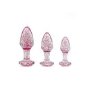 Adam And Eve Glitter Gem 3 Piece Butt Plugs Set Of 3 Sizes