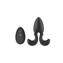 Adam And Eve Omega Vibrating Plug Black 10 Cm Butt Plug With Remote
