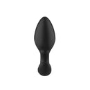 Adam And Eve Omega Vibrating Plug Black 10 Cm Butt Plug With Remote