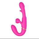 Adam And Eve Orgaz Ohh Matic Strapless Strap On With Remote Pink