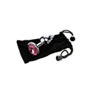 Adam And Eve Pink Gem Silver Medium Metal Butt Plug