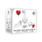 Adam And Eve Red Heart Gem Glass Clear Butt Plugs Set Of 3 Sizes