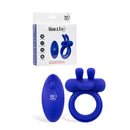 Adam And Eve Rockin Rabbit Vibrating Cock Ring With Remote Blue