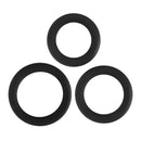 Adam And Eve Silicone Penis Ring Set Black Cock Rings Set Of 3 Sizes