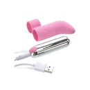Adam And Eve Silicone Rechargeable Finger Stimulator Pink