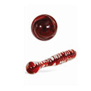 Adam And Eve Sweetheart Swirl Glass Dildo Clear Red Glass 22 Cm